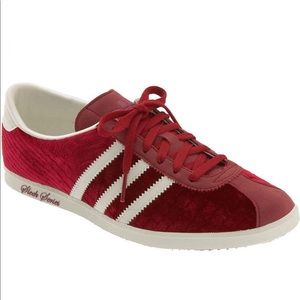 red velvet adidas shoes